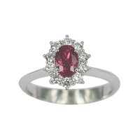 Ringe Guerretta Gioielli Dame ANELLO CON RUBINO in Weißgold Rubino 0.38 Ct ABRA103 - ABRA103